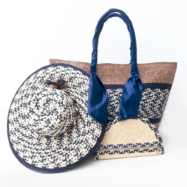 (B75) Combo bolso + sombrereta + abanico